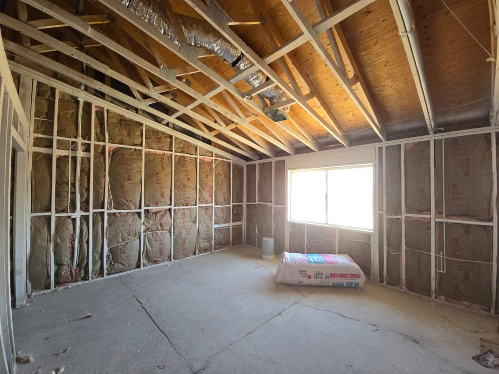 New room construction in progress in Yuma, AZ